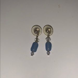 Blue dangle earrings